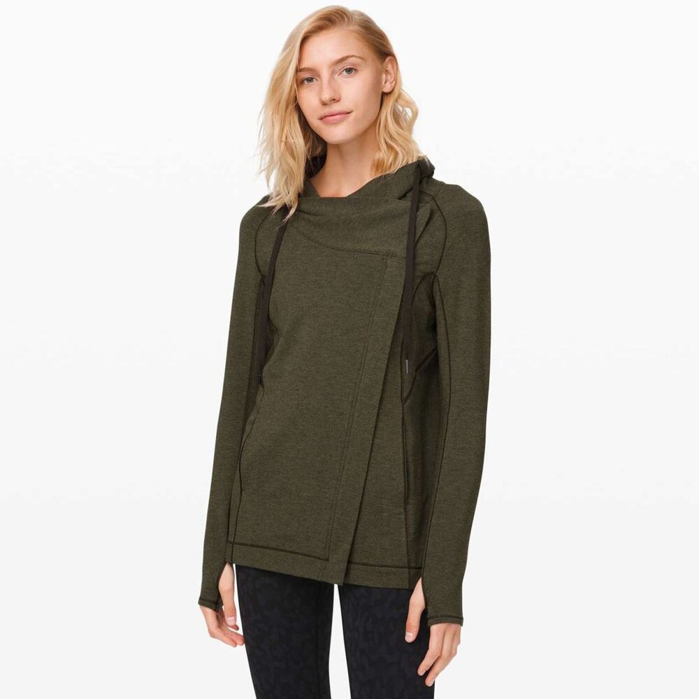 lululemon athletica Olive Green Sweater Cardigan
